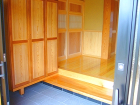 この家の顔 『玄関』です。