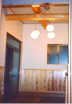 内部 玄関ホールの飾り梁です。