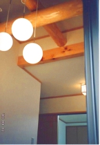 内部 玄関ホールの飾り梁 別アングル